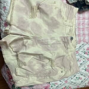 True Craft Light Tan Denim Shorts